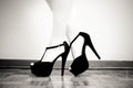 Woman feet with high heels temptation and seduction symbol Royalty Free Stock Photo