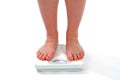 Woman Feet Scale Royalty Free Stock Photo