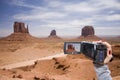 Woman filming in Monument Valley