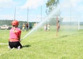 Woman firefighter