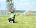 Woman firefighter