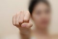 Woman fist Royalty Free Stock Photo