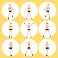 Woman Fitness Vector