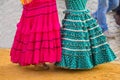 Woman flamenco dress Royalty Free Stock Photo