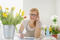 Woman Florist Business Flower Shop Owner.