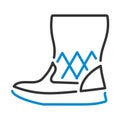 Woman Fluffy Boot Icon