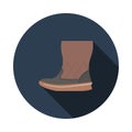 Woman Fluffy Boot Icon