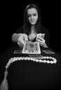 The woman fortuneteller Royalty Free Stock Photo