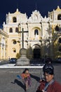 Woman in fron of La Merced Church