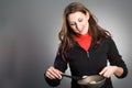 Woman Frying Eggs