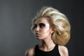 Woman with Futuristic Hairdo Royalty Free Stock Photo