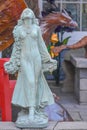 Woman Garden Statue with Lantern