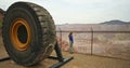 A Woman Gazes at the Morenci Mine