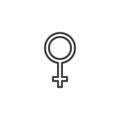 Woman gender sex outline icon