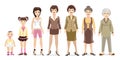 Woman generations design vector illustration