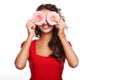 Woman and gerbera