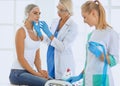 Woman getting injection. beauty injections and cosmetology Royalty Free Stock Photo