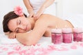 Woman getting massage treatment Royalty Free Stock Photo