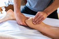 Woman getting relaxing massage