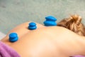 Woman getting spa cupping vacuum massage Royalty Free Stock Photo