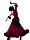 Woman gipsy flamenco dancing dancer Royalty Free Stock Photo