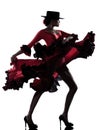 Woman gipsy flamenco dancing dancer Royalty Free Stock Photo