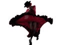 Woman gipsy flamenco dancing dancer Royalty Free Stock Photo