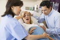 Woman Giving Birth Royalty Free Stock Photo