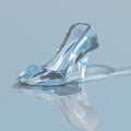 Woman glass shoe Royalty Free Stock Photo