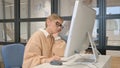 Woman in Glasses Sleeping in Office Royalty Free Stock Photo