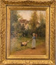 Woman with a Goat by Camille Pissarro