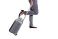 Woman going on a business trip and carrying her bag Royalty Free Stock Photo