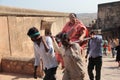 Woman going in Palanquin in India