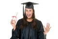 Woman Graduate With Diploma 9 Royalty Free Stock Photo