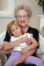 Woman and Great-Grandchild Royalty Free Stock Photo