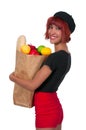 Woman Grocery Shopping Royalty Free Stock Photo