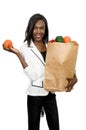 Woman Grocery Shopping Royalty Free Stock Photo