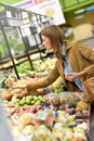 Woman at grocery store