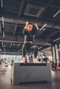 Woman at the gym Royalty Free Stock Photo