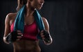 Woman after gym workout Royalty Free Stock Photo