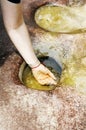 Woman Hand In Clear Water Royalty Free Stock Photo