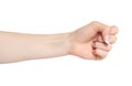 Woman hand in a fist Royalty Free Stock Photo
