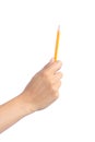 Woman hand holding a pencil Royalty Free Stock Photo