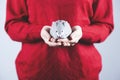 Woman hand mouse toy