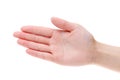 Woman hand palm closeup Royalty Free Stock Photo