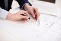 Woman hand signing a contract Royalty Free Stock Photo