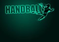 Woman handball background Royalty Free Stock Photo