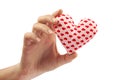 Woman hands and heart. Valentines Day