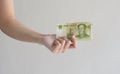 Hand hold money Royalty Free Stock Photo