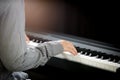 Woman hands playing piano Royalty Free Stock Photo